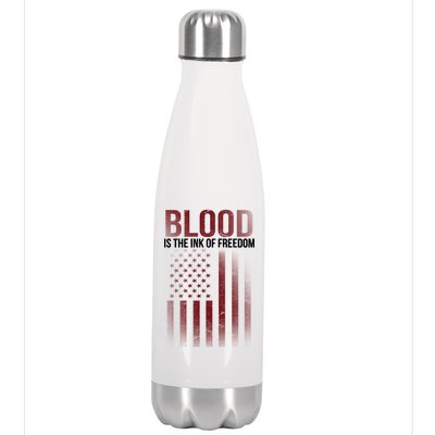 Blood The Ink of Freedom Stainless Steel Insulated Water Bottle