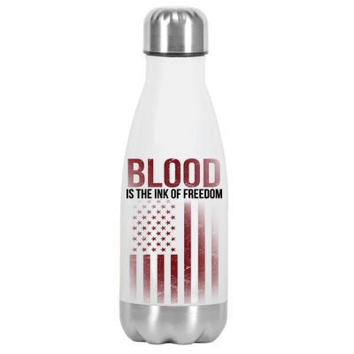 Blood The Ink of Freedom Stainless Steel Insulated Water Bottle