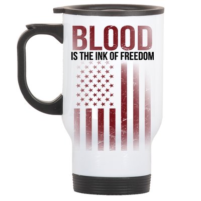 Blood The Ink of Freedom Stainless Steel Travel Mug