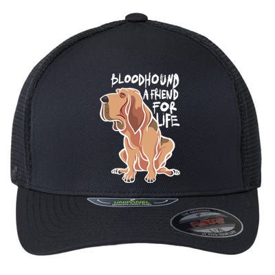 Bloodhound A Friend For Life Flexfit Unipanel Trucker Cap