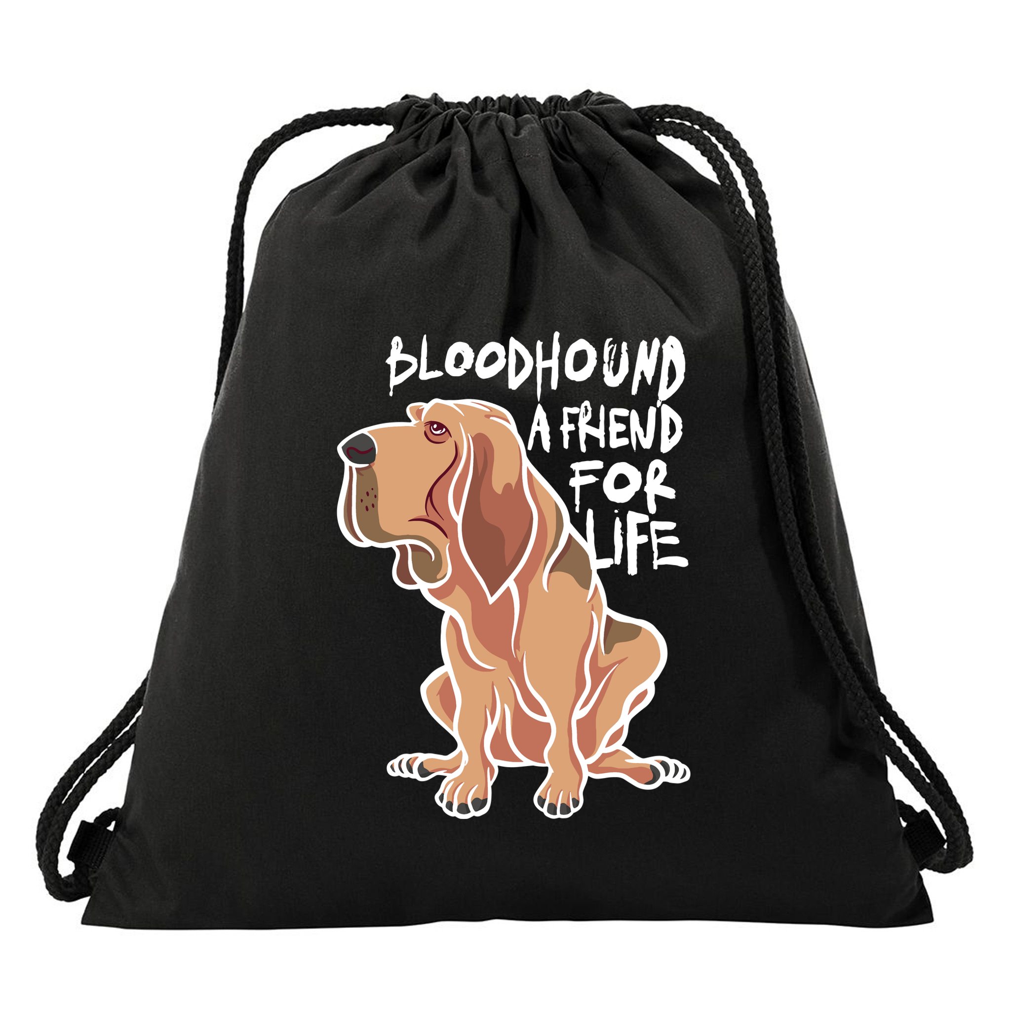 Bloodhound A Friend For Life Drawstring Bag