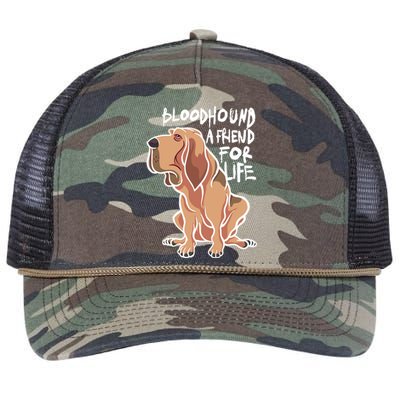 Bloodhound A Friend For Life Retro Rope Trucker Hat Cap