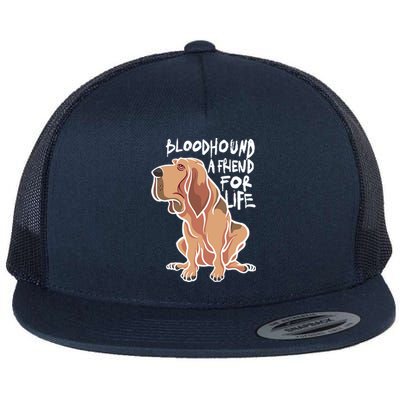 Bloodhound A Friend For Life Flat Bill Trucker Hat