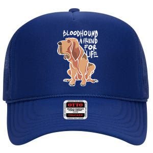 Bloodhound A Friend For Life High Crown Mesh Back Trucker Hat