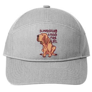 Bloodhound A Friend For Life 7-Panel Snapback Hat