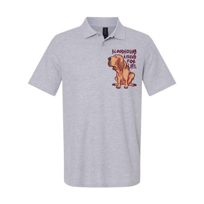 Bloodhound A Friend For Life Softstyle Adult Sport Polo