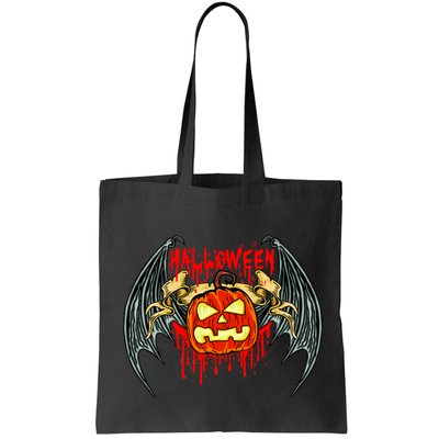 Bloody Bat Pumpkin Halloween Bag