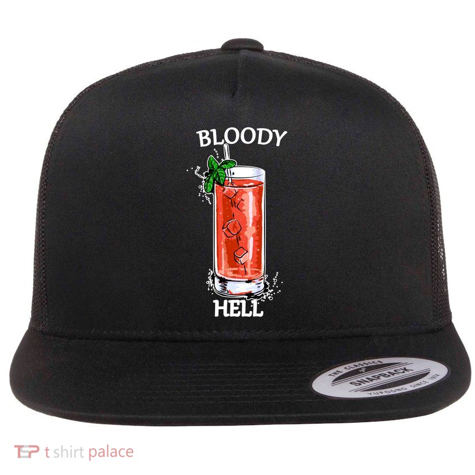 Bloody Hell Flat Bill Trucker Hat