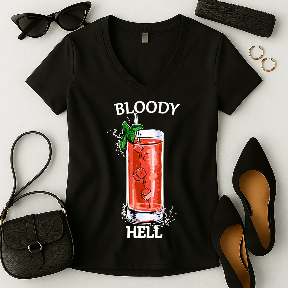 Bloody Hell Women's V-Neck T-Shirt