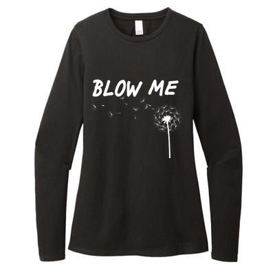 Blow Me Dandelion Womens CVC Long Sleeve Shirt