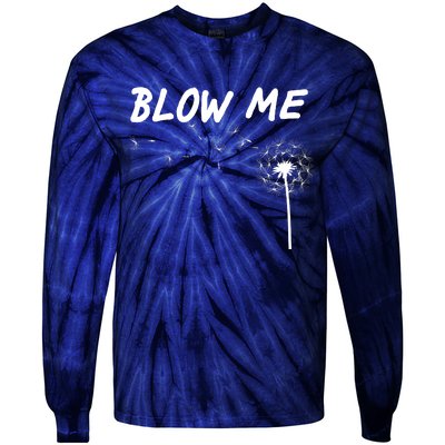 Blow Me Dandelion Tie-Dye Long Sleeve Shirt