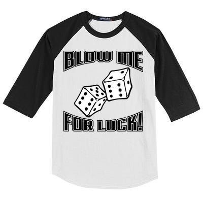 Blow Me For Luck Kids Colorblock Raglan Jersey