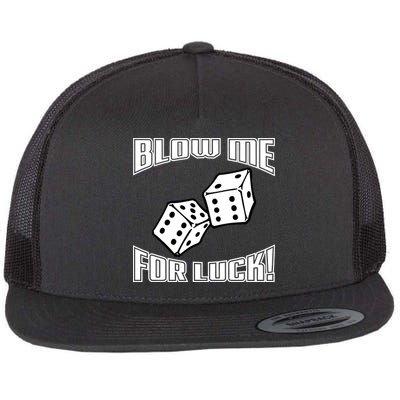 Blow Me For Luck Flat Bill Trucker Hat