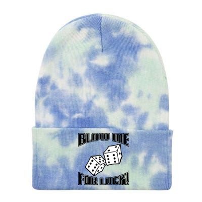 Blow Me For Luck Tie Dye 12in Knit Beanie