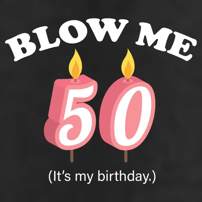 Blow Me It's My 50th Birthday Adult Drive Performance Visor