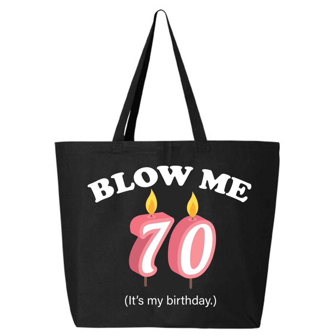 Blow Me It's My 70th Birthday 25L Jumbo Tote