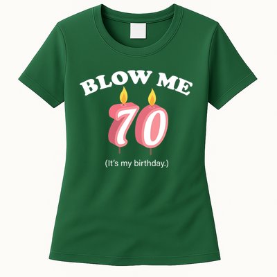 Blow Me It's My 70th Birthday Womens T-Shirt