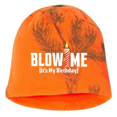 Blow Me It's My Birthday Kati - Camo Knit Beanie