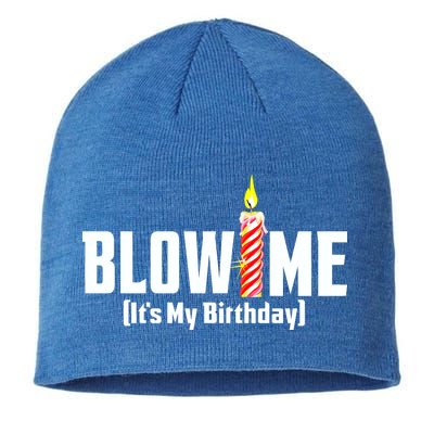 Blow Me It's My Birthday Sustainable Beanie