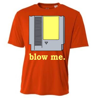 Blow Me Retro Video Game Cooling Performance Crew T-Shirt