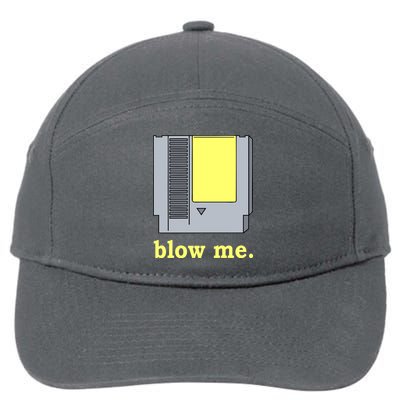 Blow Me Retro Video Game 7-Panel Snapback Hat