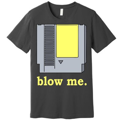 Blow Me Retro Video Game Premium T-Shirt