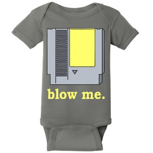 Blow Me Retro Video Game Baby Bodysuit