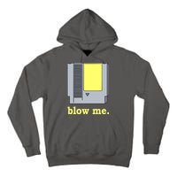 Blow Me Retro Video Game Tall Hoodie