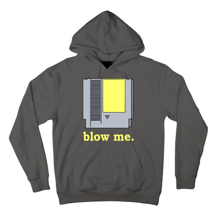 Blow Me Retro Video Game Tall Hoodie