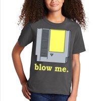 Blow Me Retro Video Game Kids T-Shirt