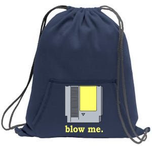 Blow Me Retro Video Game Sweatshirt Cinch Pack Bag