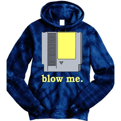 Blow Me Retro Video Game Tie Dye Hoodie