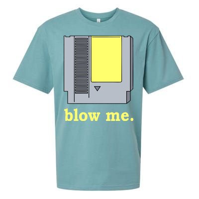 Blow Me Retro Video Game Sueded Cloud Jersey T-Shirt