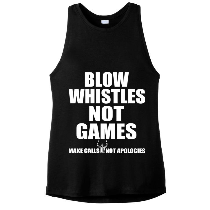 Blow Whistles Not Games Ladies PosiCharge Tri-Blend Wicking Tank