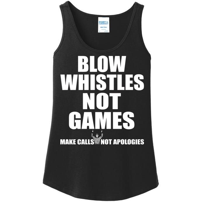 Blow Whistles Not Games Ladies Essential Tank