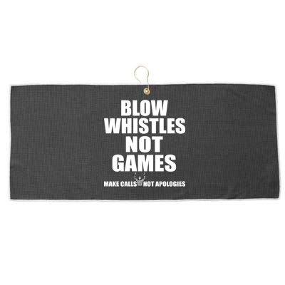 Blow Whistles Not Games Large Microfiber Waffle Golf Towel