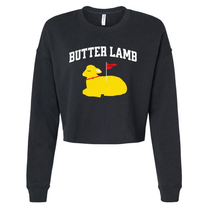 Butter Lamb Polish And Buffalo Traditions Cropped Pullover Crew