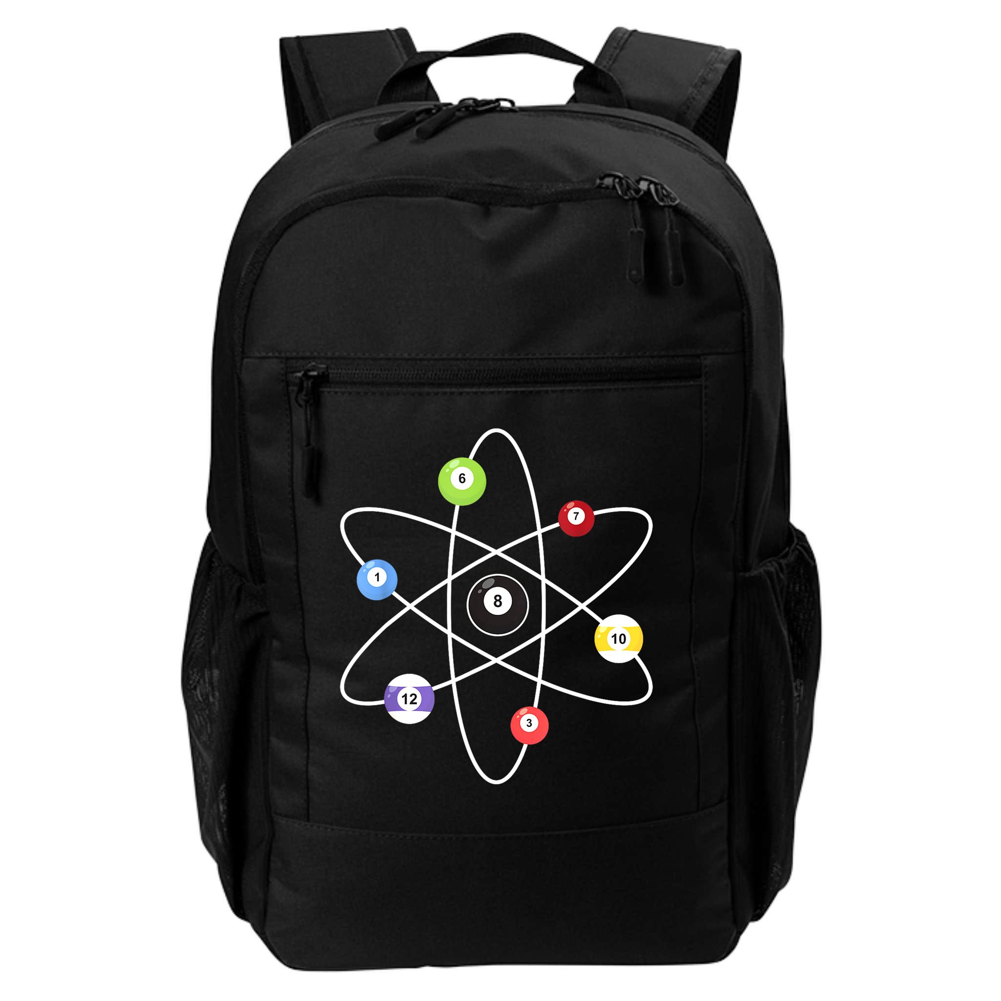 Billiard Lover Pool Player Game Sports Gift Cue Ball Atoms Backpack