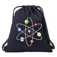 Billiard Lover Pool Player Game Sports Gift Cue Ball Atoms Drawstring Bag