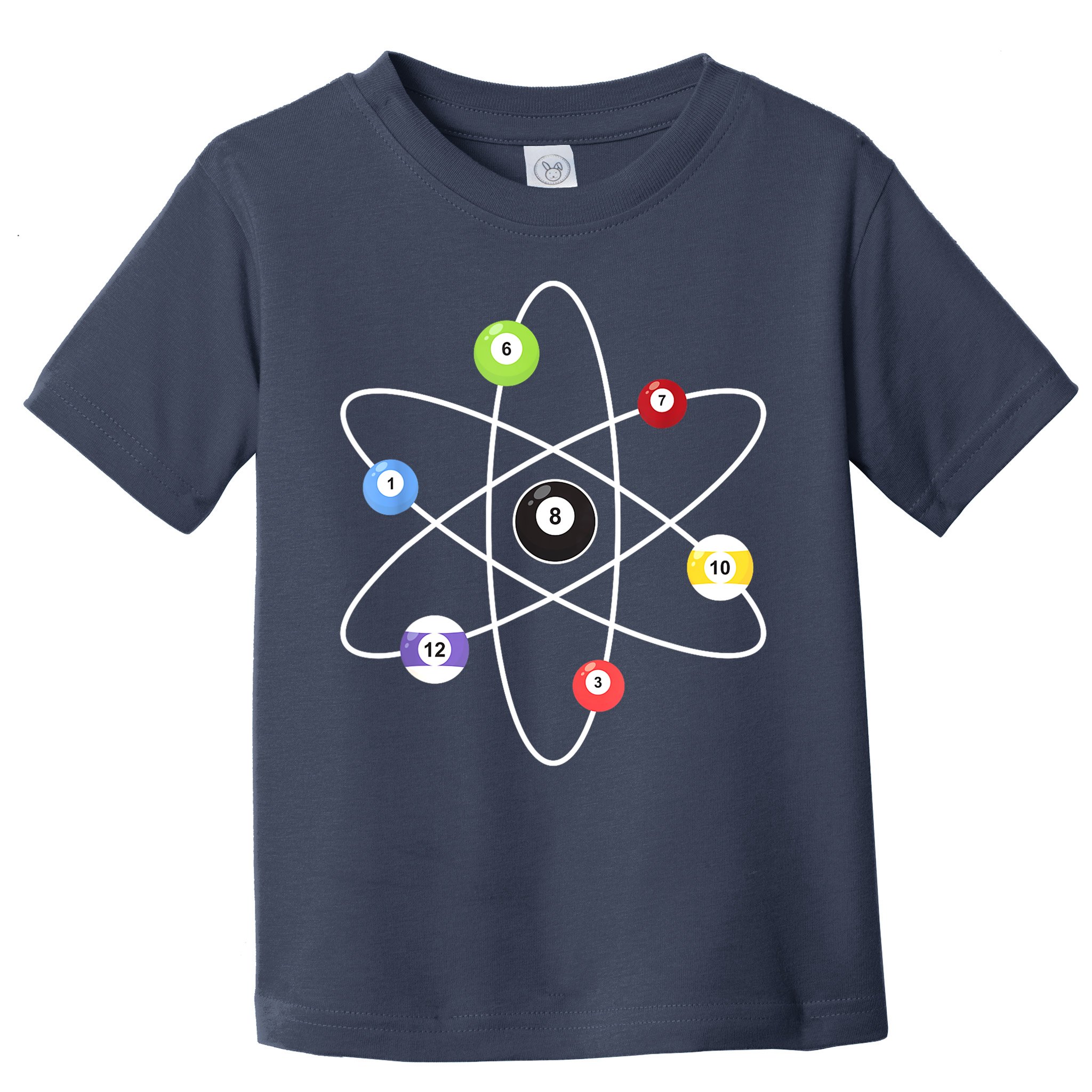 Billiard Lover Pool Player Game Sports Gift Cue Ball Atoms Toddler T-Shirt