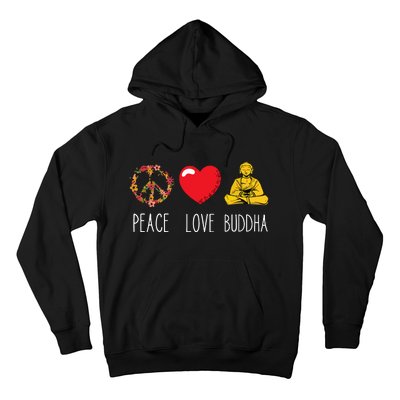 Buddha Love Peace Buddhist Zen Yoga Meditation Dao Mantra Hoodie