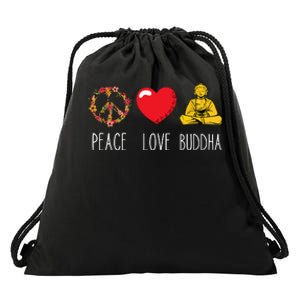 Buddha Love Peace Buddhist Zen Yoga Meditation Dao Mantra Drawstring Bag