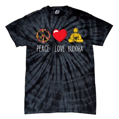 Buddha Love Peace Buddhist Zen Yoga Meditation Dao Mantra Tie-Dye T-Shirt