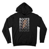 Books Leopard Print Book Club Bookish Hoodie