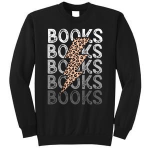 Books Leopard Print Book Club Bookish Sweatshirt