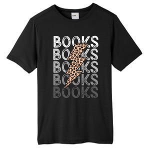 Books Leopard Print Book Club Bookish Tall Fusion ChromaSoft Performance T-Shirt