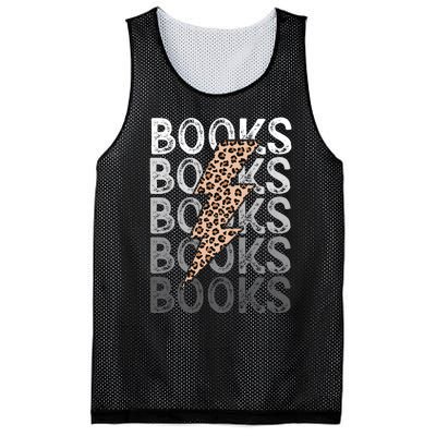 Books Leopard Print Book Club Bookish Mesh Reversible Basketball Jersey Tank