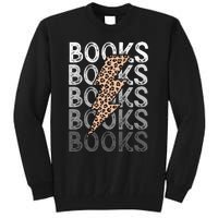 Books Leopard Print Book Club Bookish Tall Sweatshirt