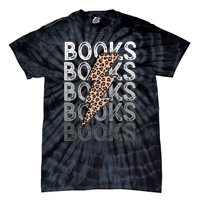 Books Leopard Print Book Club Bookish Tie-Dye T-Shirt