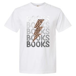 Books Leopard Print Book Club Bookish Garment-Dyed Heavyweight T-Shirt